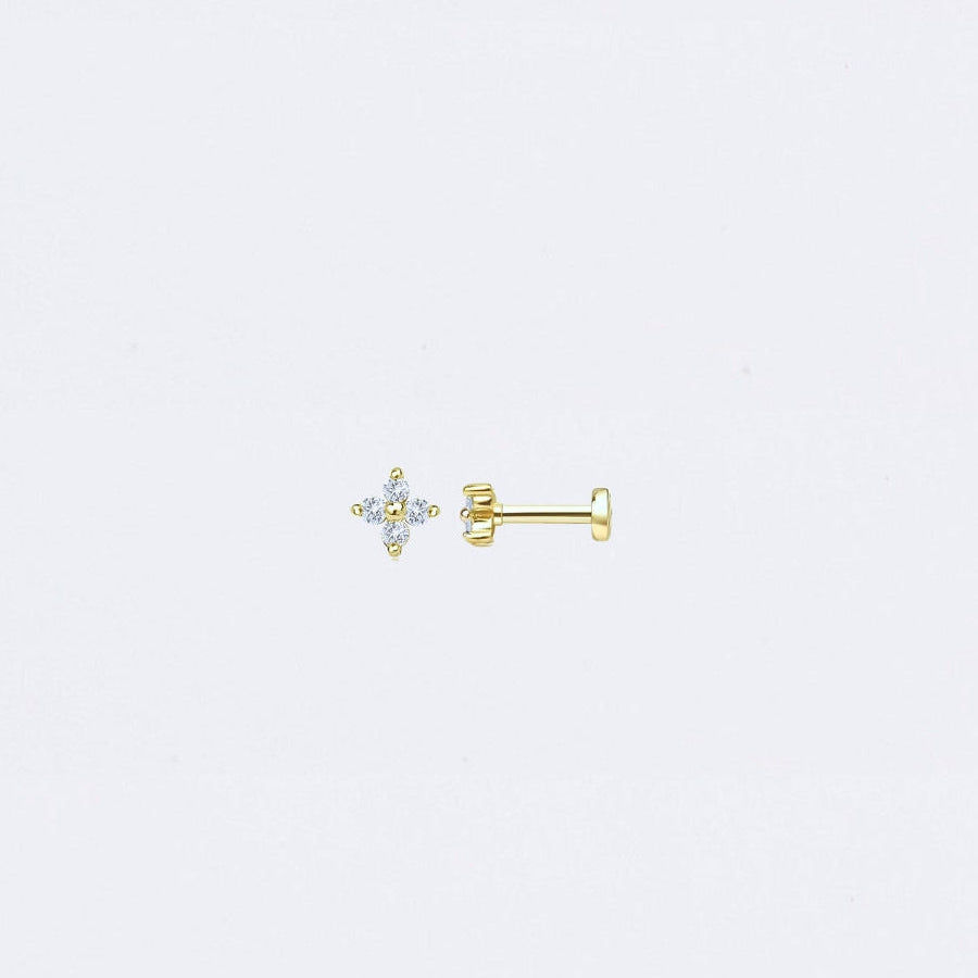 Clover studs Flat back MarauxJewellery
