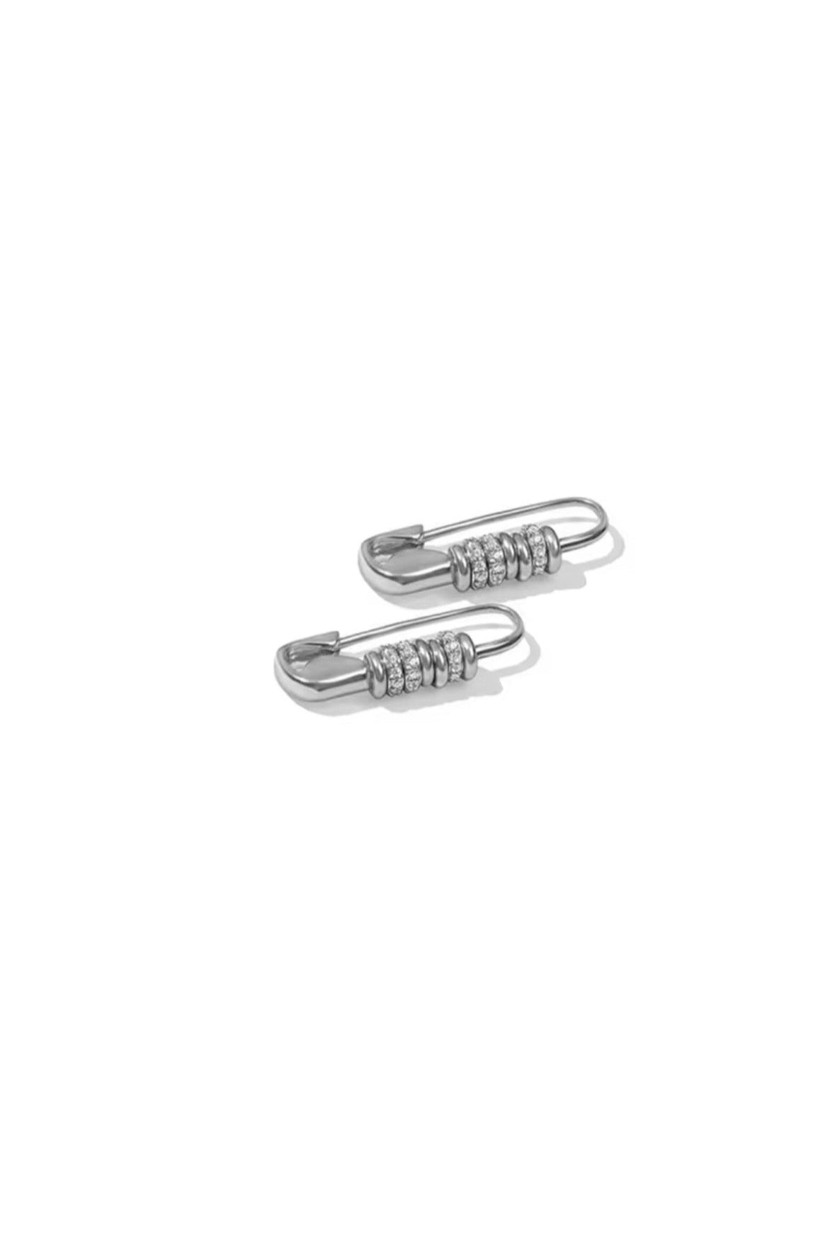 Safety Pin Earrings MarauxJewellery