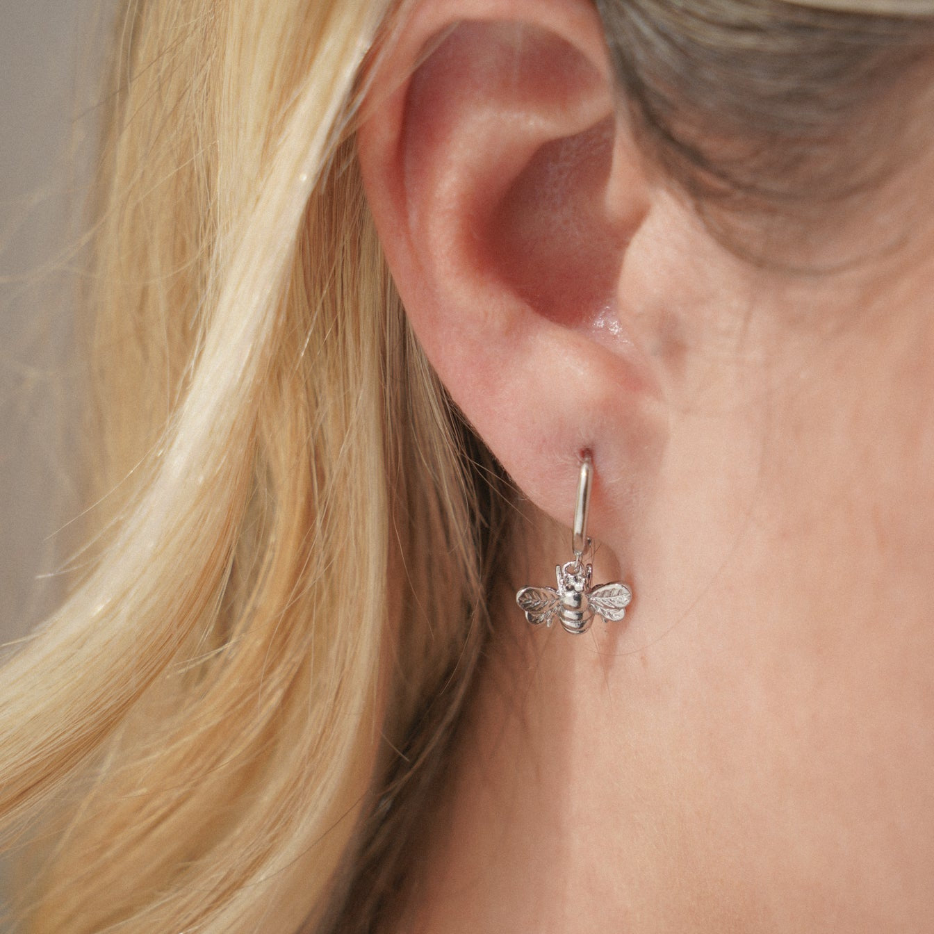 Queen Bee Huggie Earrings MarauxJewellery