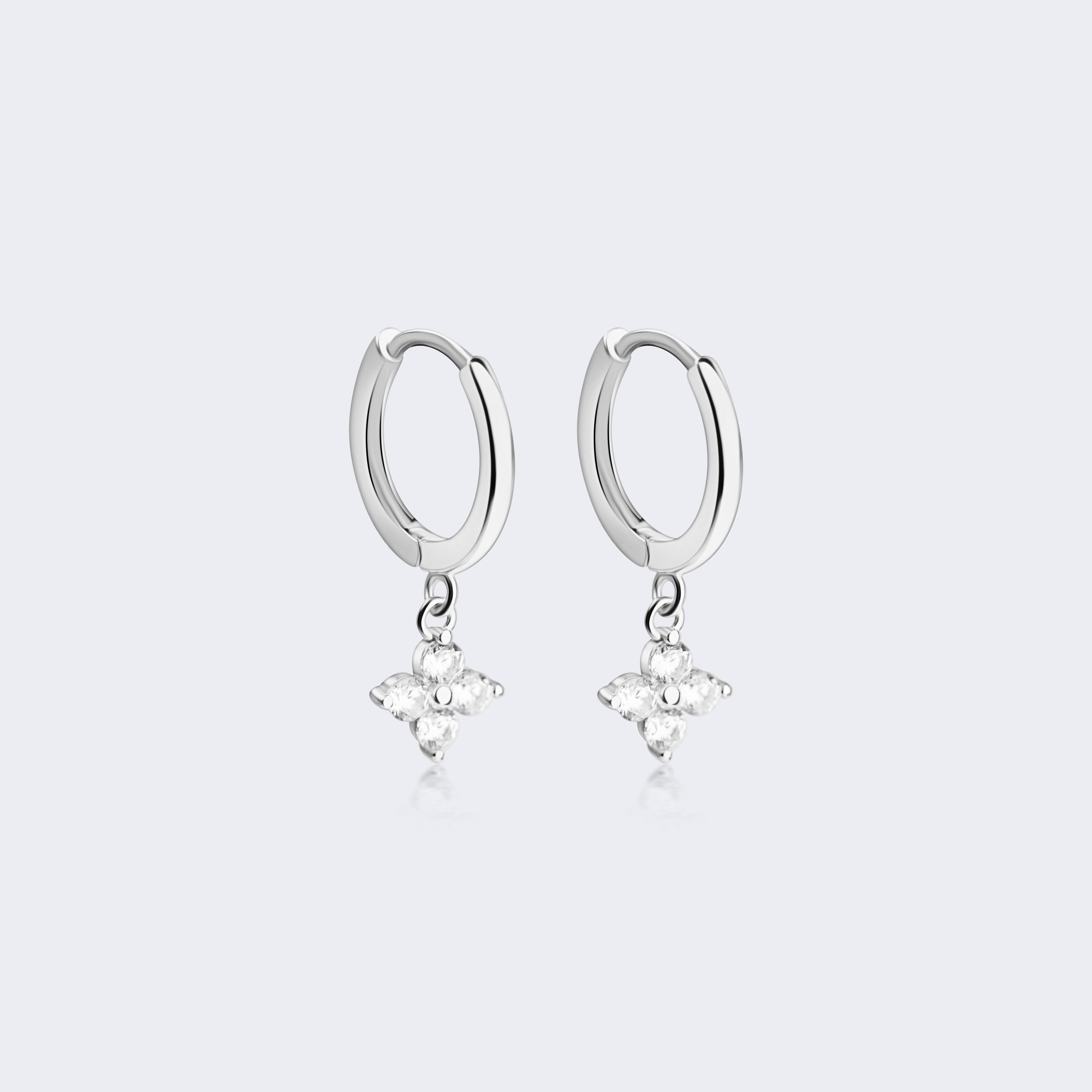Clover Huggie Earrings. MarauxJewellery