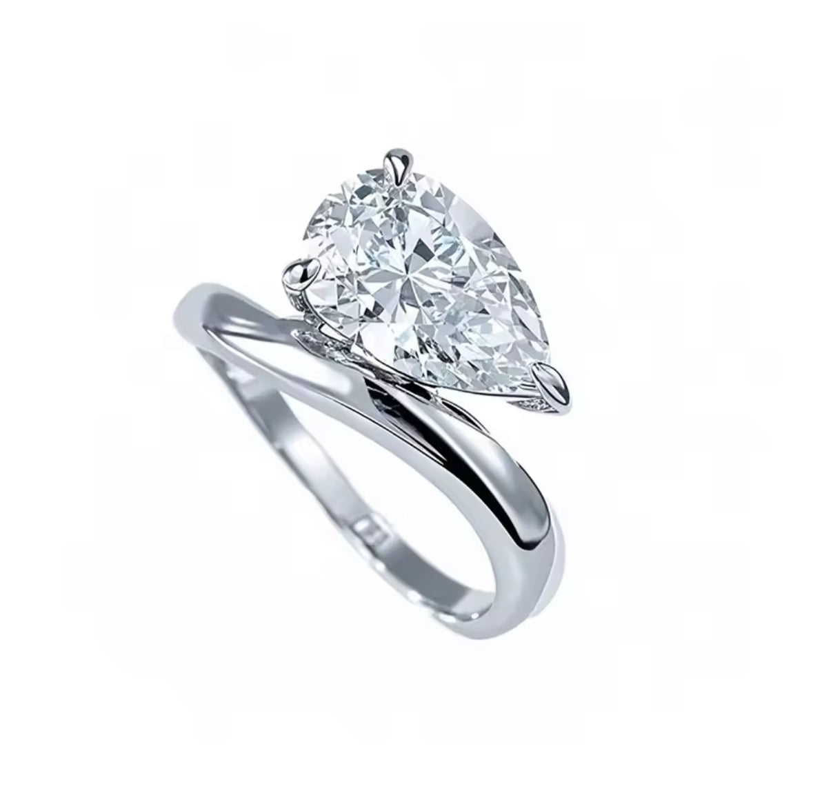 Water drop Pear cut Maraux Ring