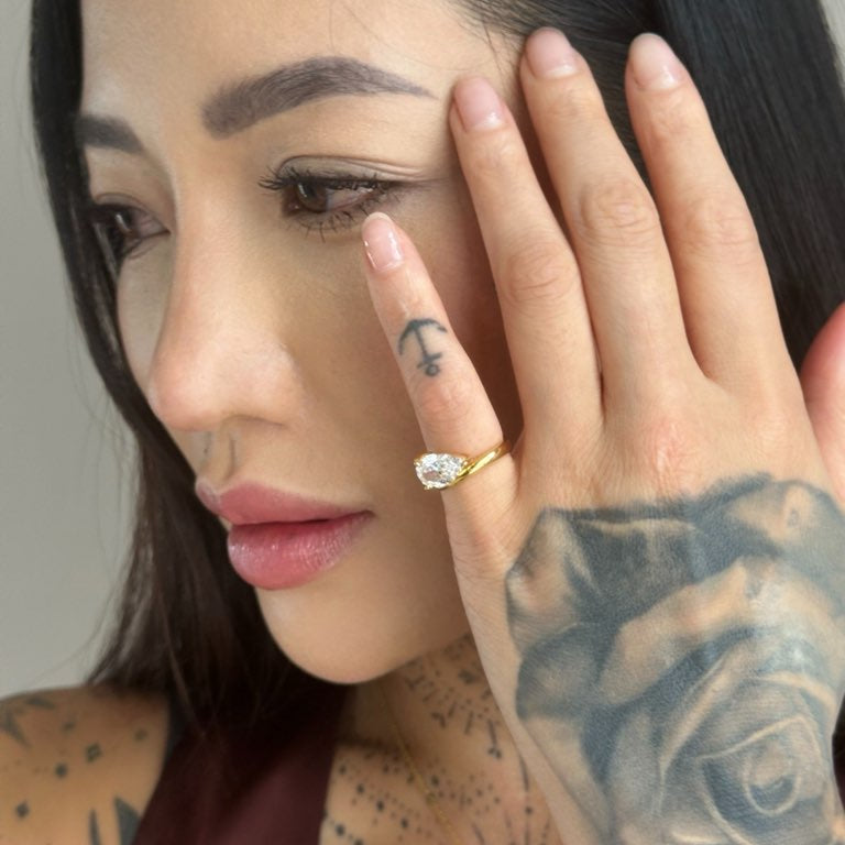 Ayla Pear Cut Ring MarauxJewellery
