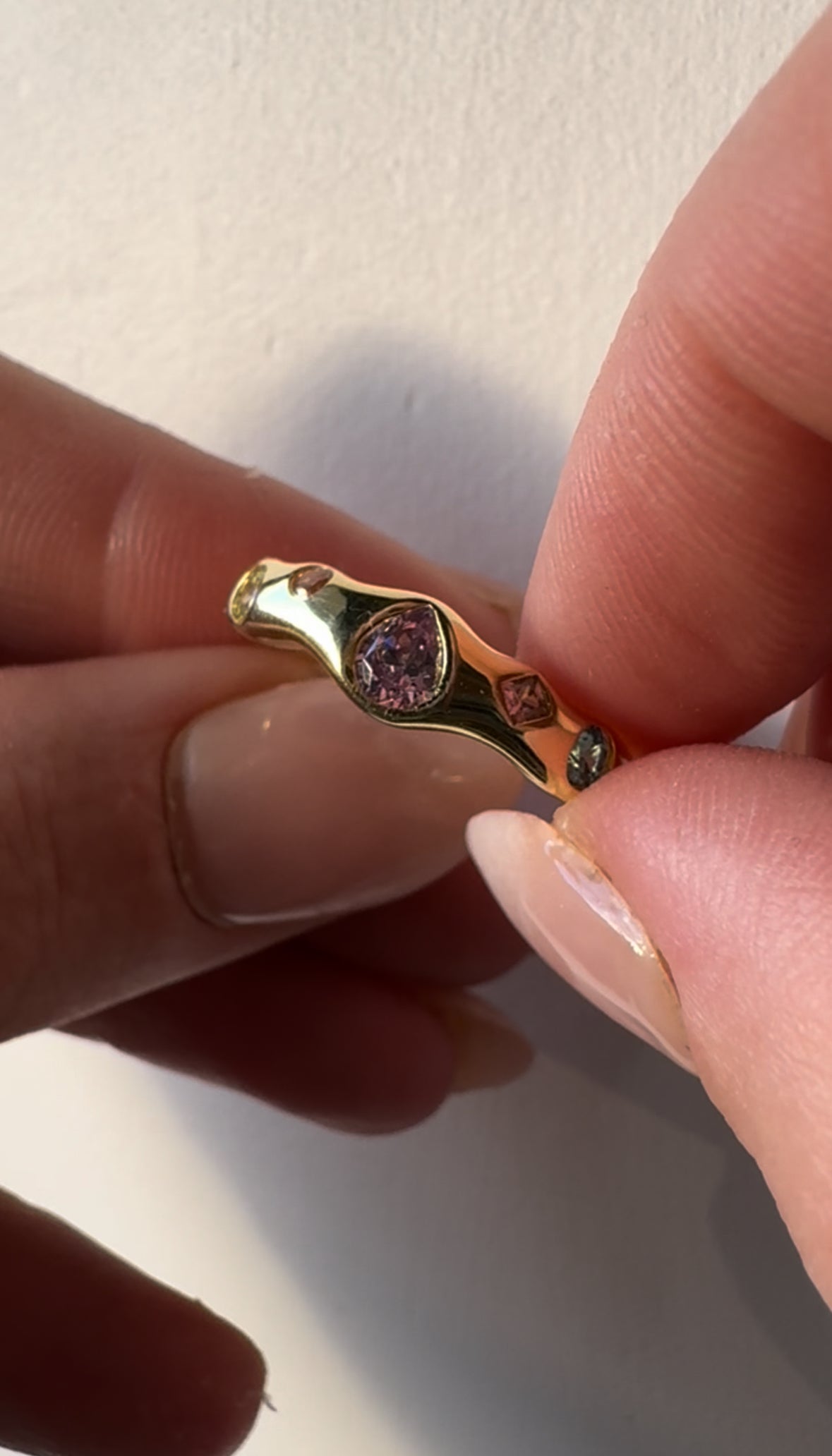 Jessica Pebble Ring. MarauxJewellery