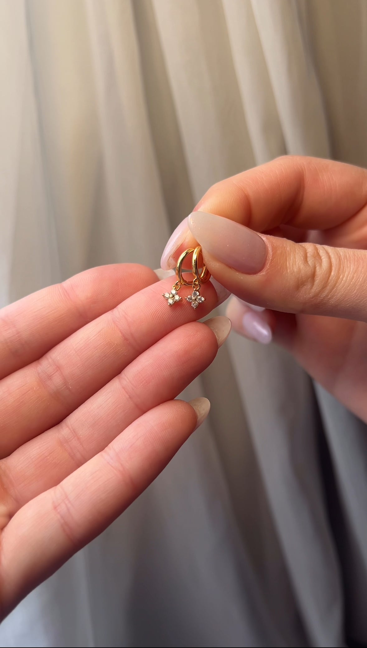 Clover Huggie Earrings.