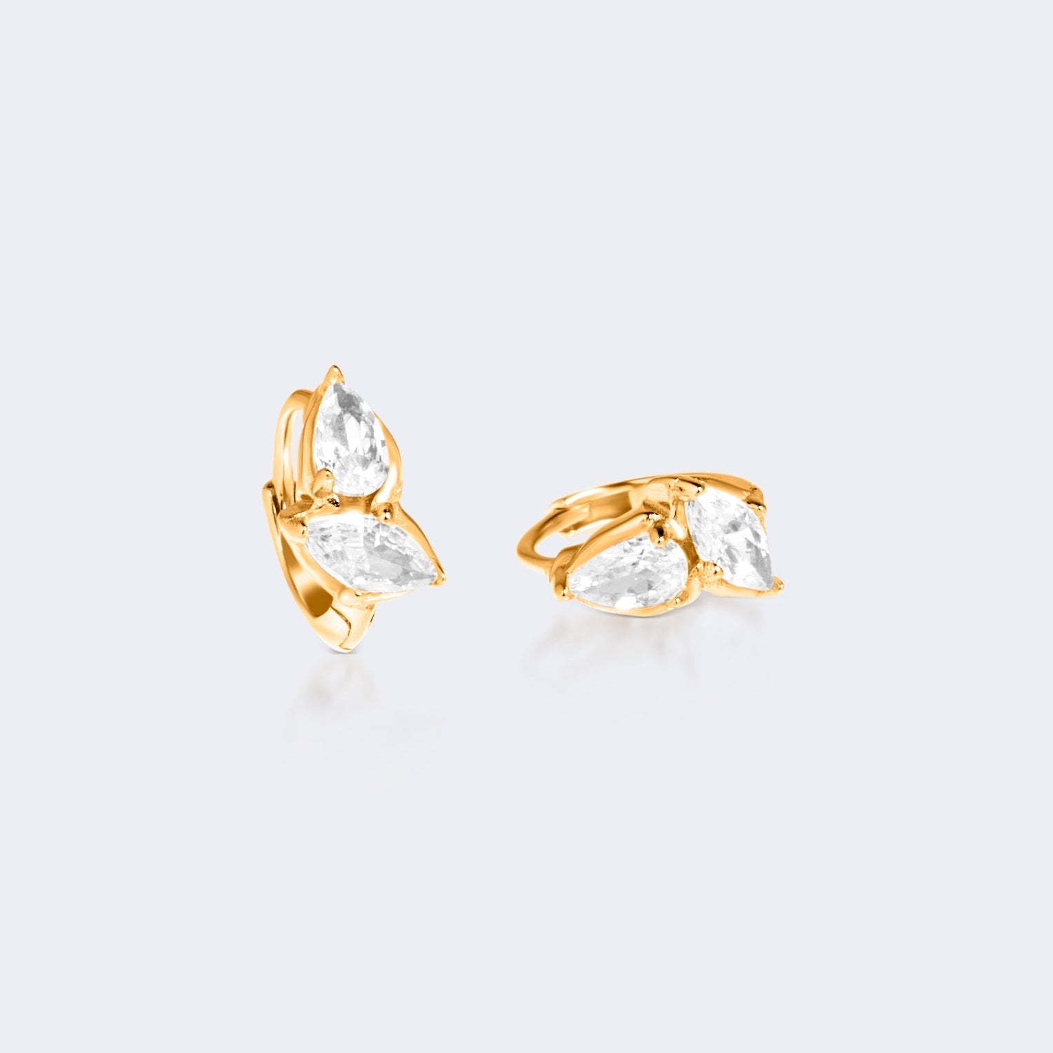 Avanté earrings in gold vermeil modern luxury design