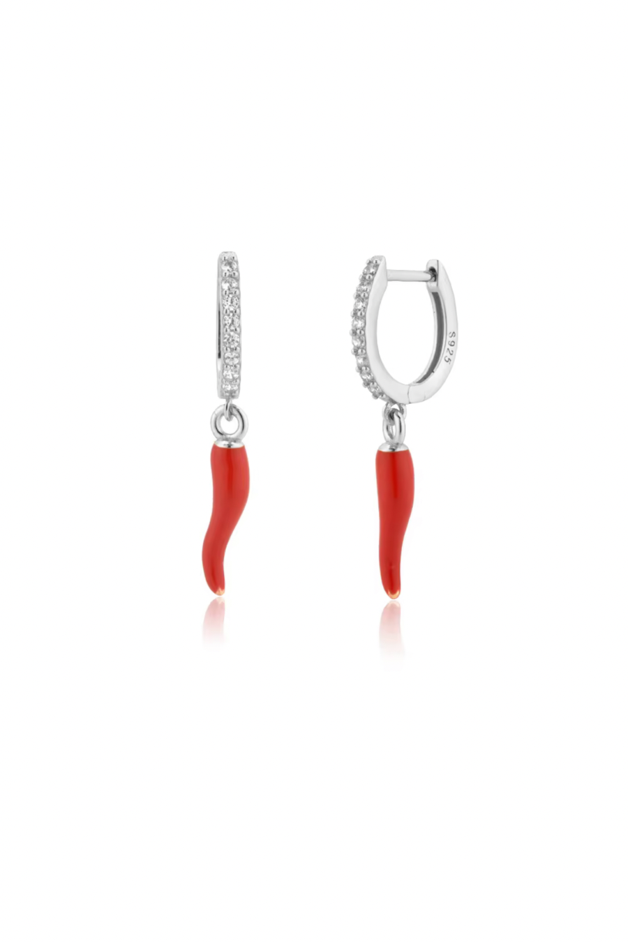 Red Cornicello Hot Chili Earrings