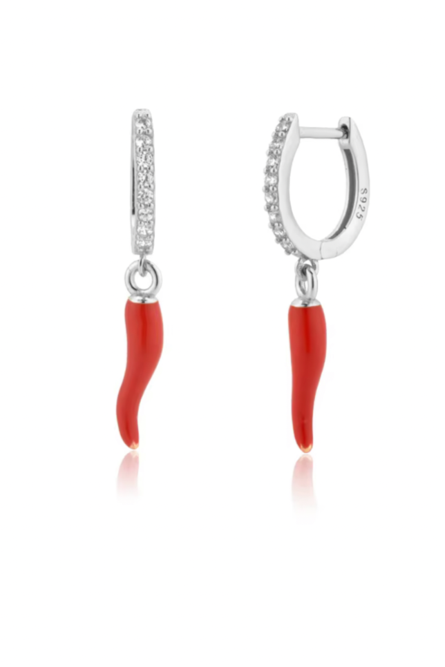 Red Cornicello Hot Chilli Earrings MarauxJewellery