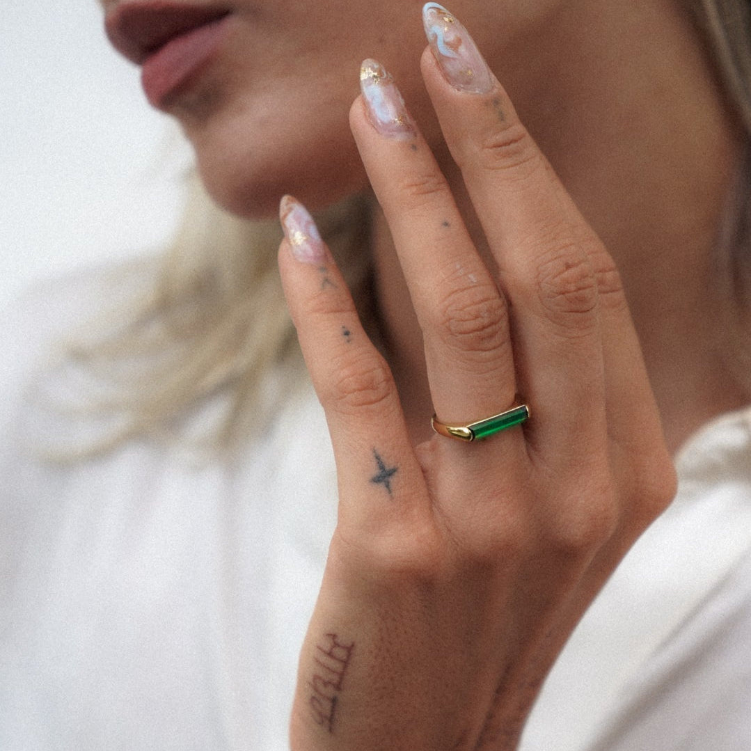Soho Deep Green Ring MarauxJewellery