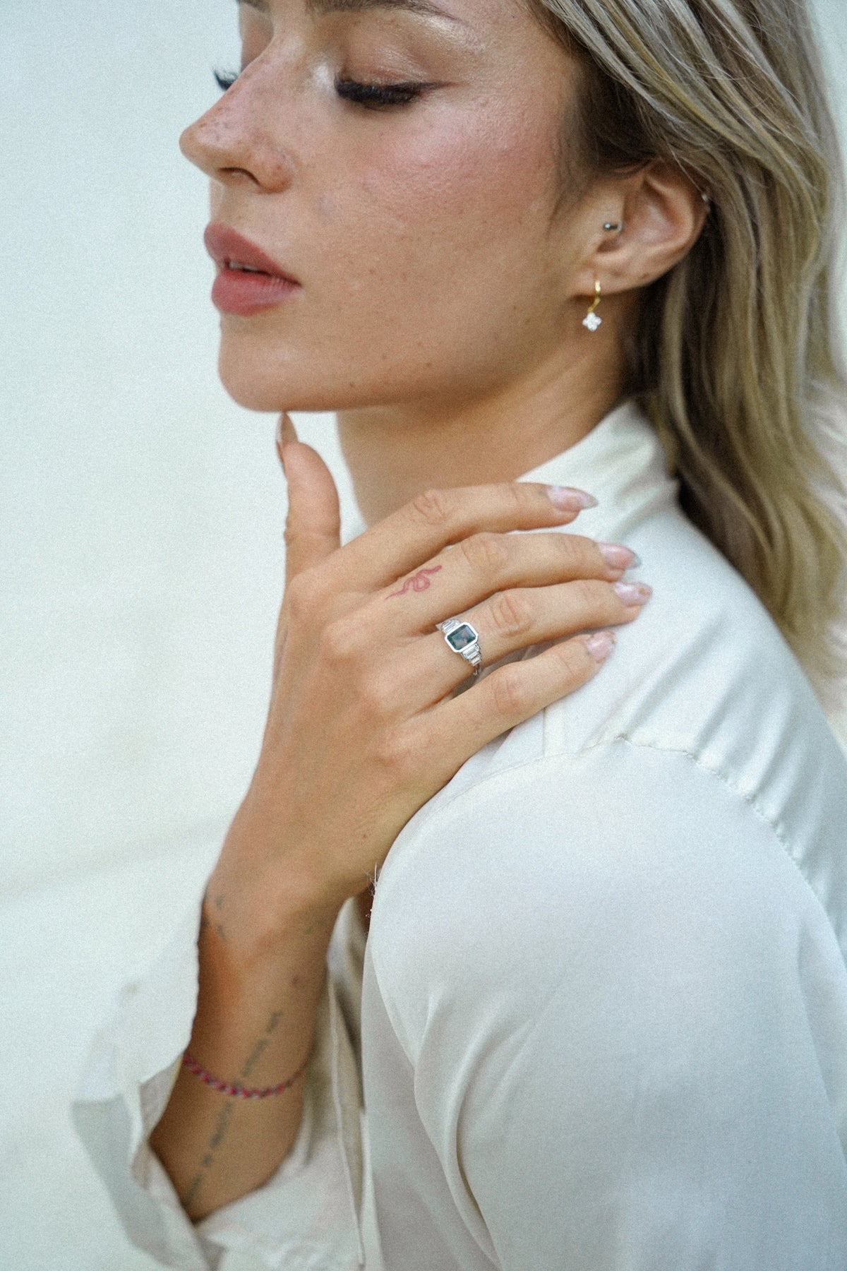 Kathryn Green Moss Agate Ring