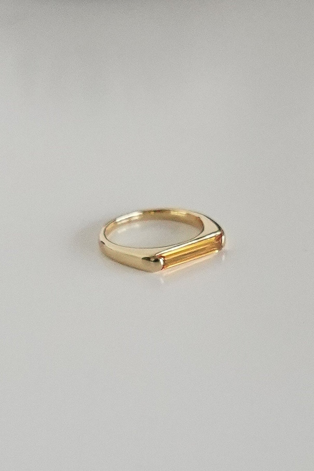 Maraux Classic Soho Retro Ring — Citrine Orange