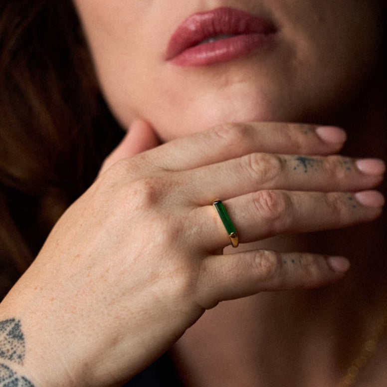 Soho Deep Green Ring MarauxJewellery
