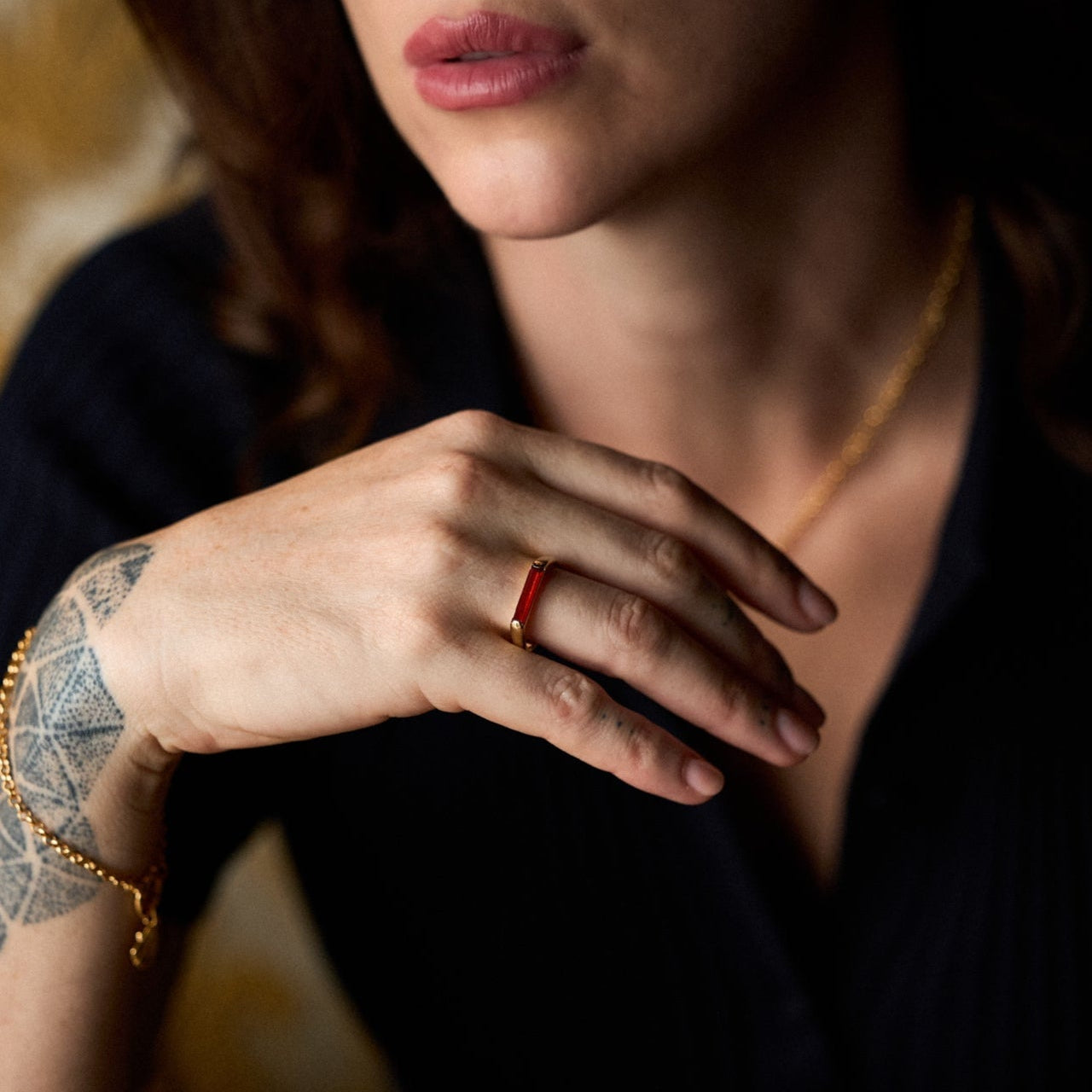 Soho Deep Green Ring MarauxJewellery