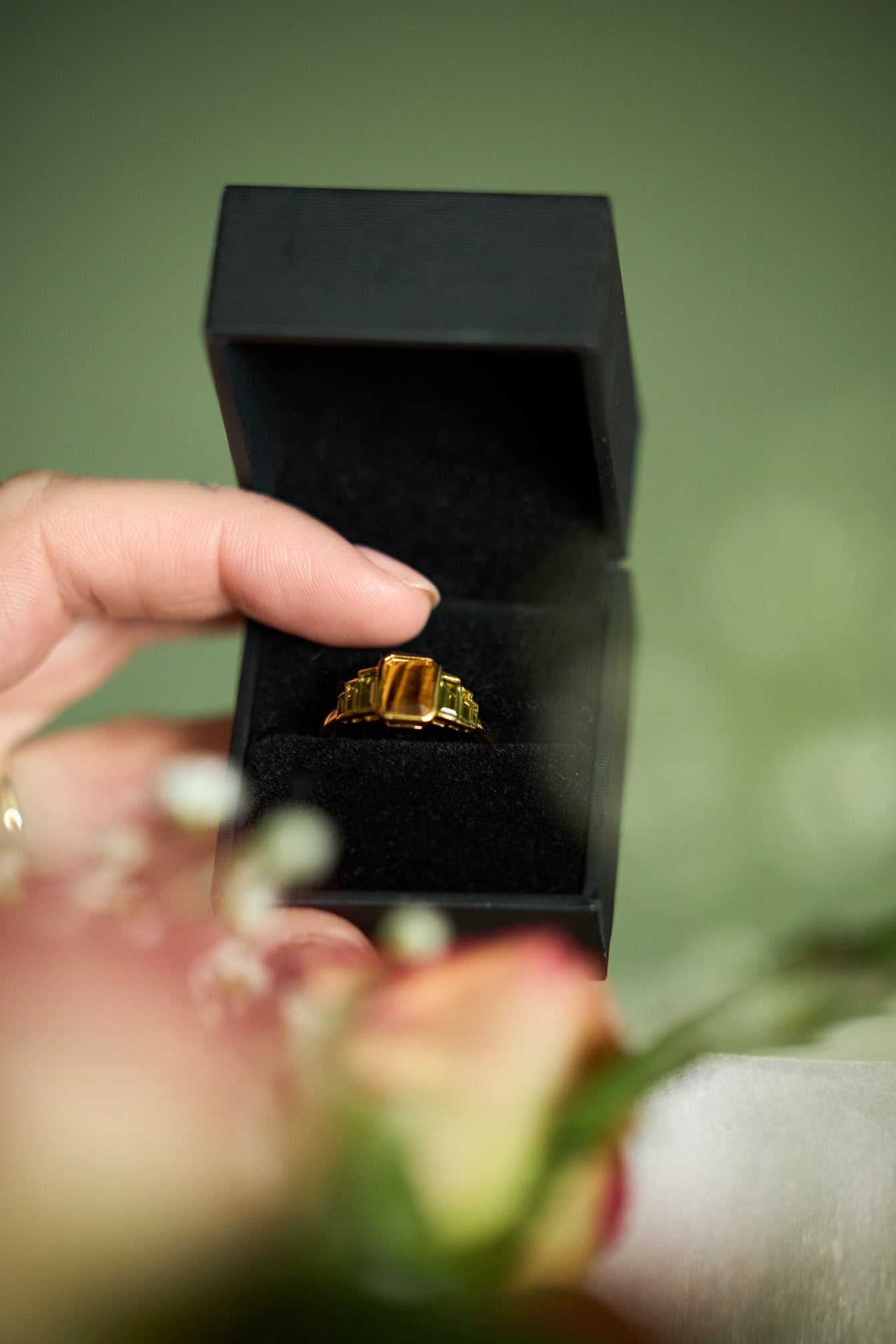 Maraux Tiger Lily Art Deco Inspired Ring MarauxJewellery
