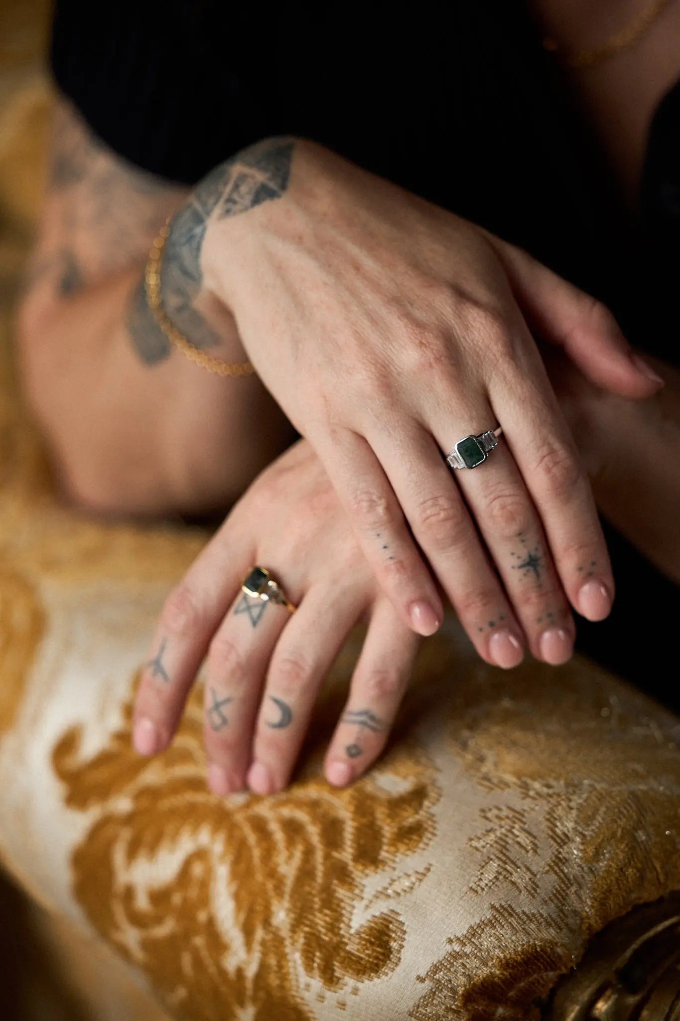 Kathryn Green Moss Agate MarauxJewellery