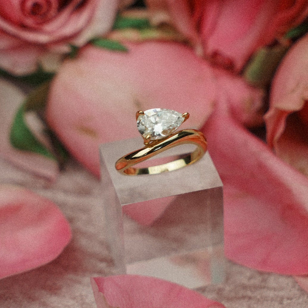 Water drop Pear cut Maraux Ring MarauxJewellery