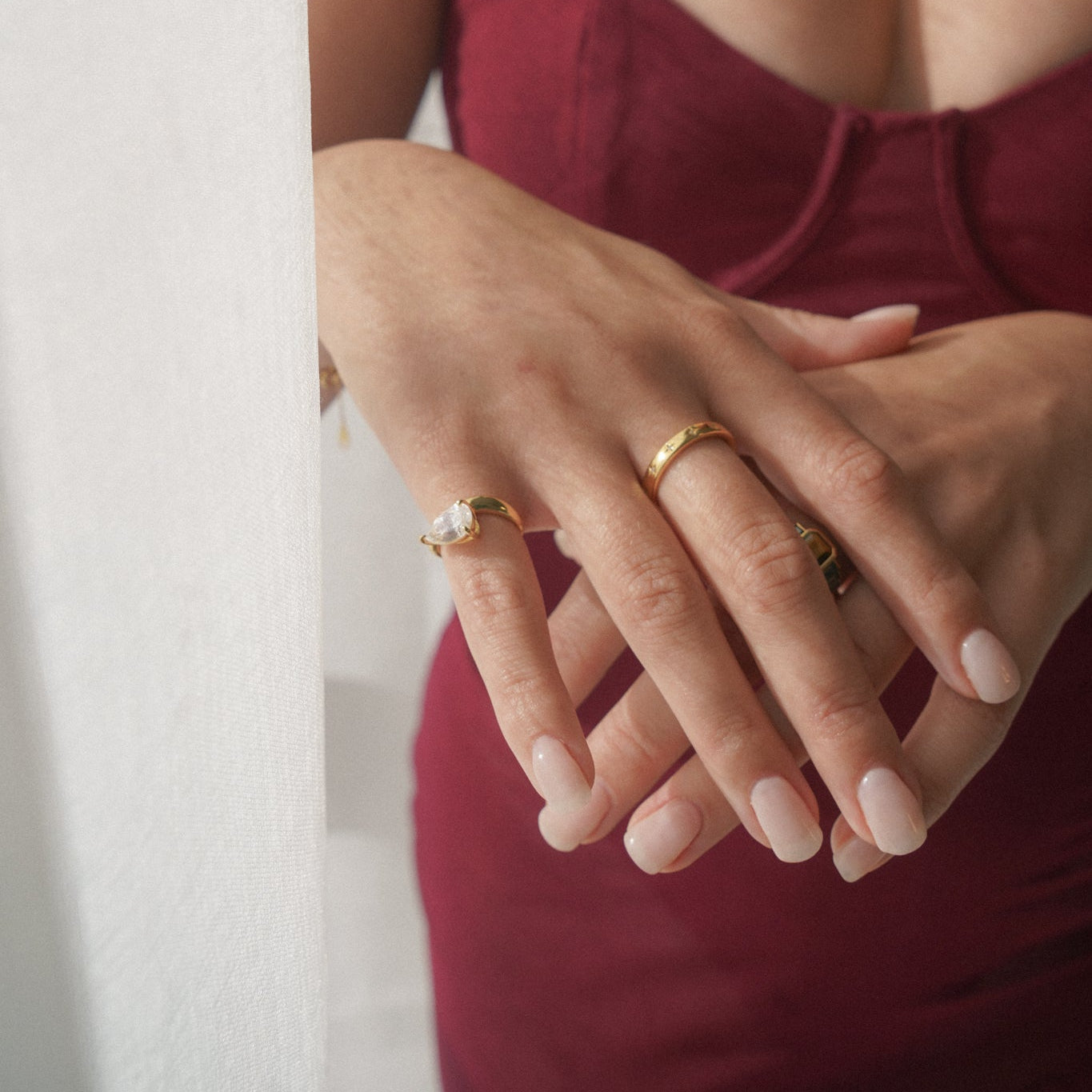 Ayla Pear Cut Ring MarauxJewellery