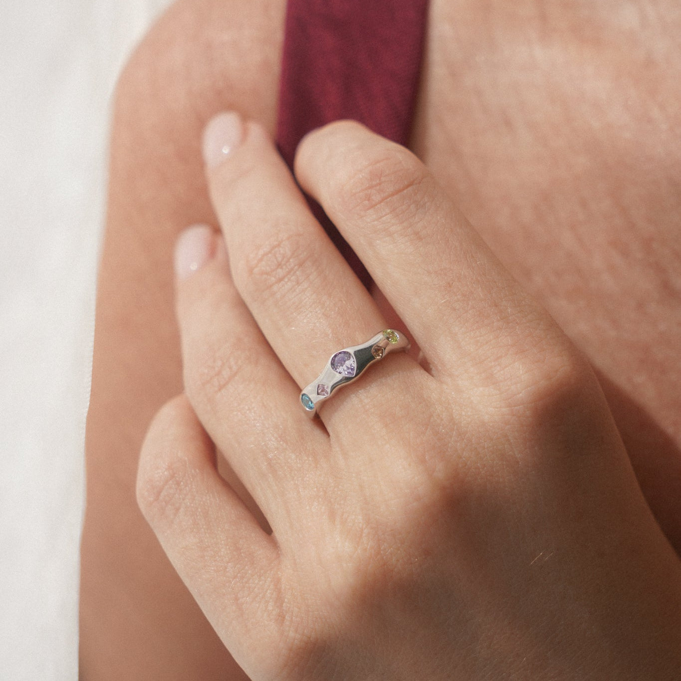 Jessica Pebble Ring. MarauxJewellery
