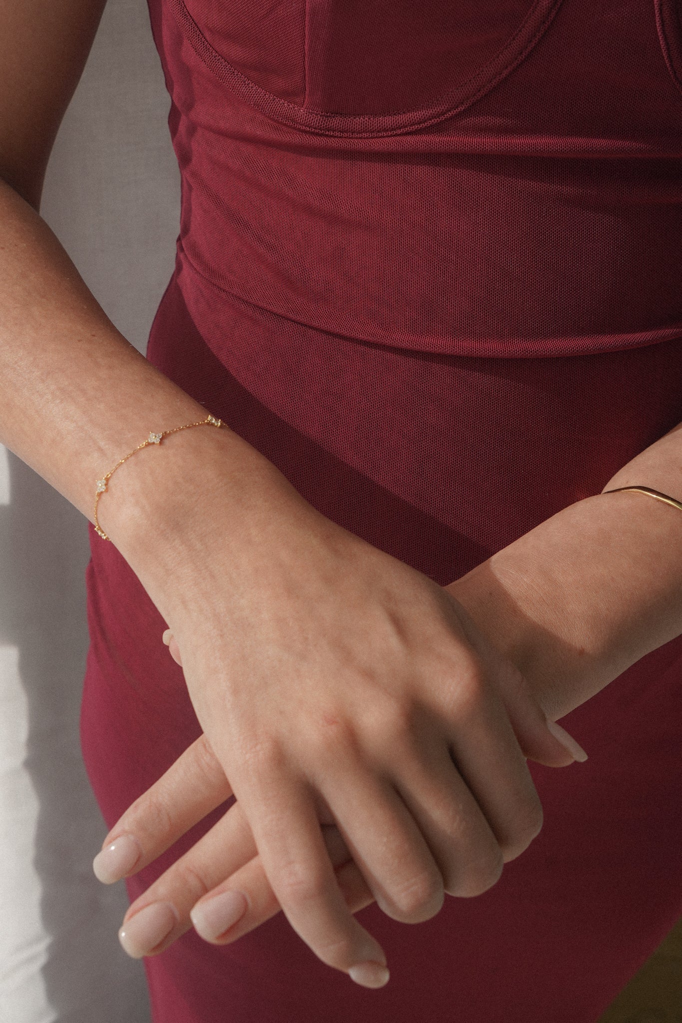 Gold hammered cuff bracelet 