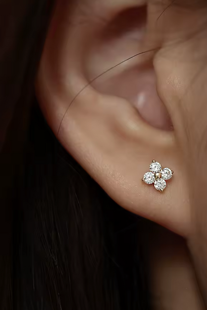 Clover studs MarauxJewellery