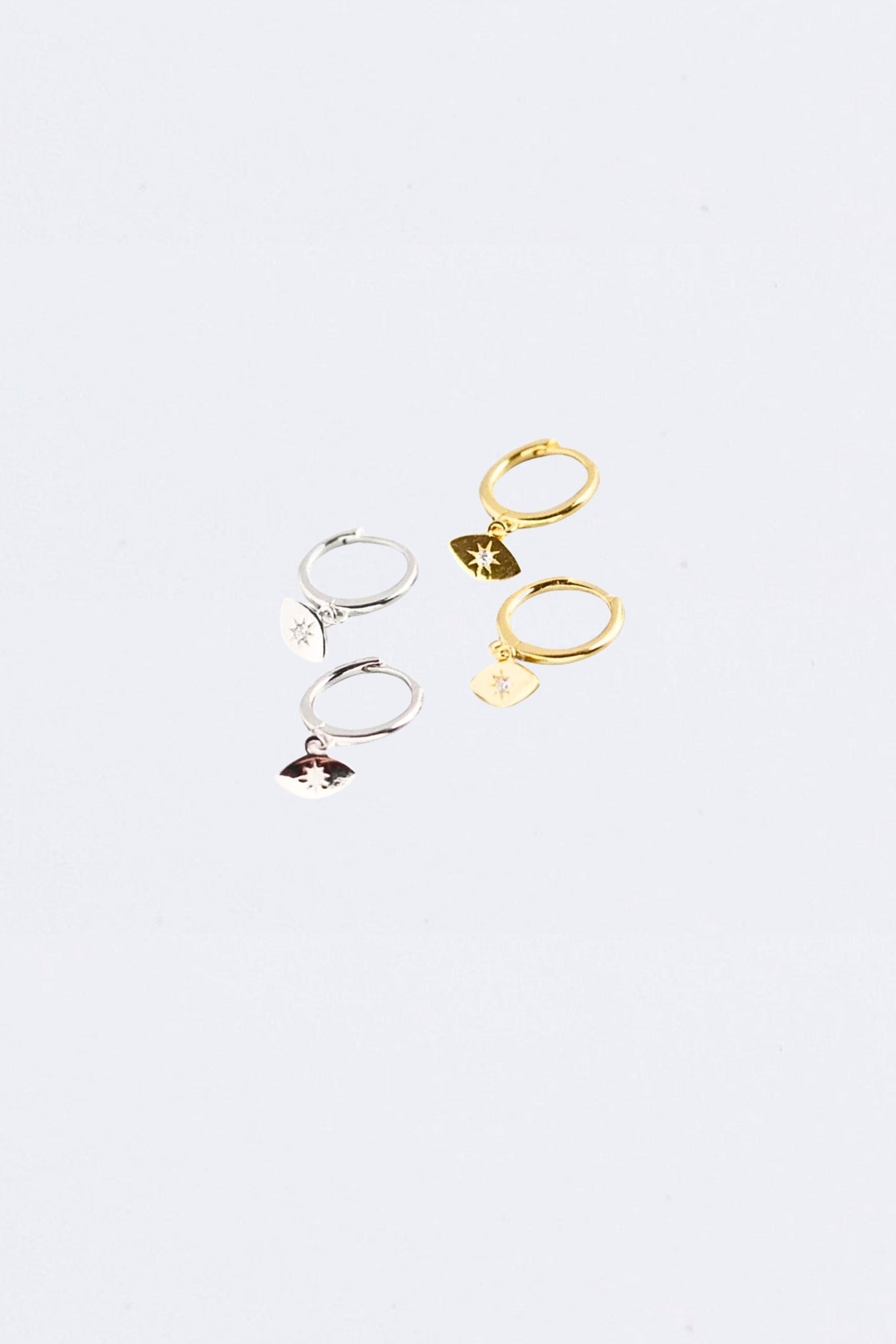 Evil Eye Huggie Earrings MarauxJewellery