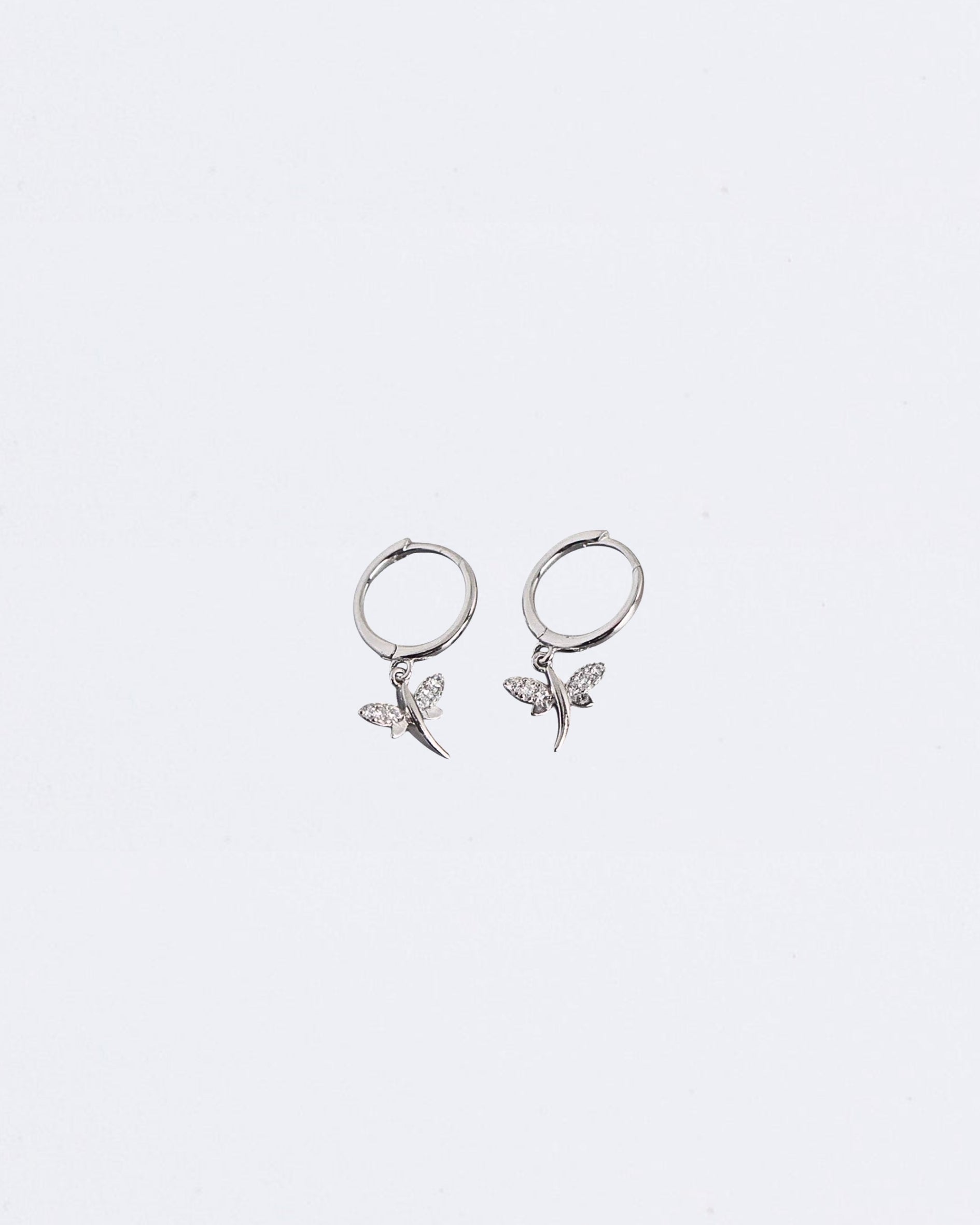 Dragonfly Huggie Earrings MarauxJewellery