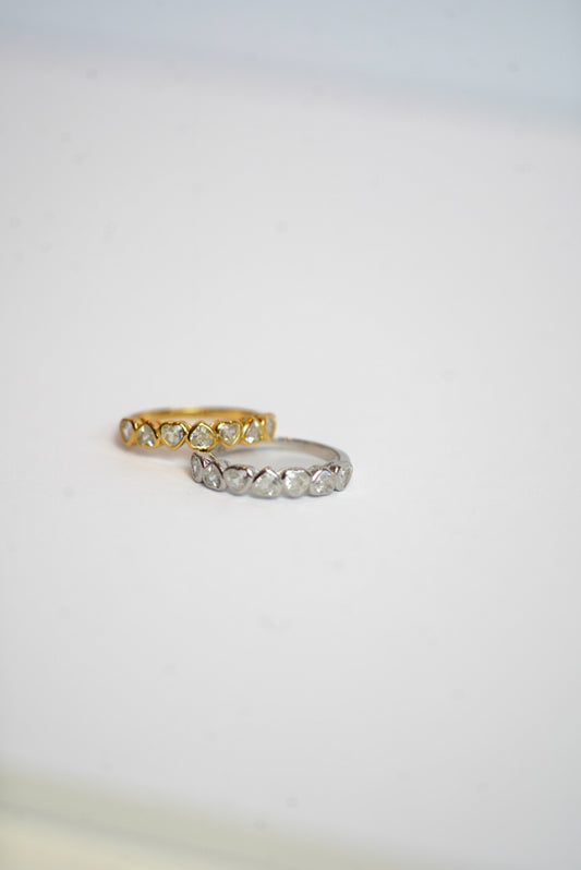 Heart stacker ring
