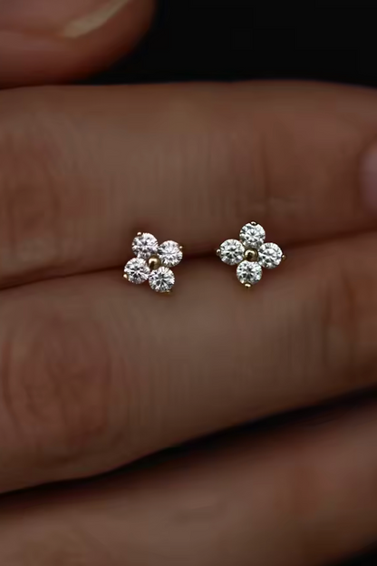 Clover studs Maraux Jewellery