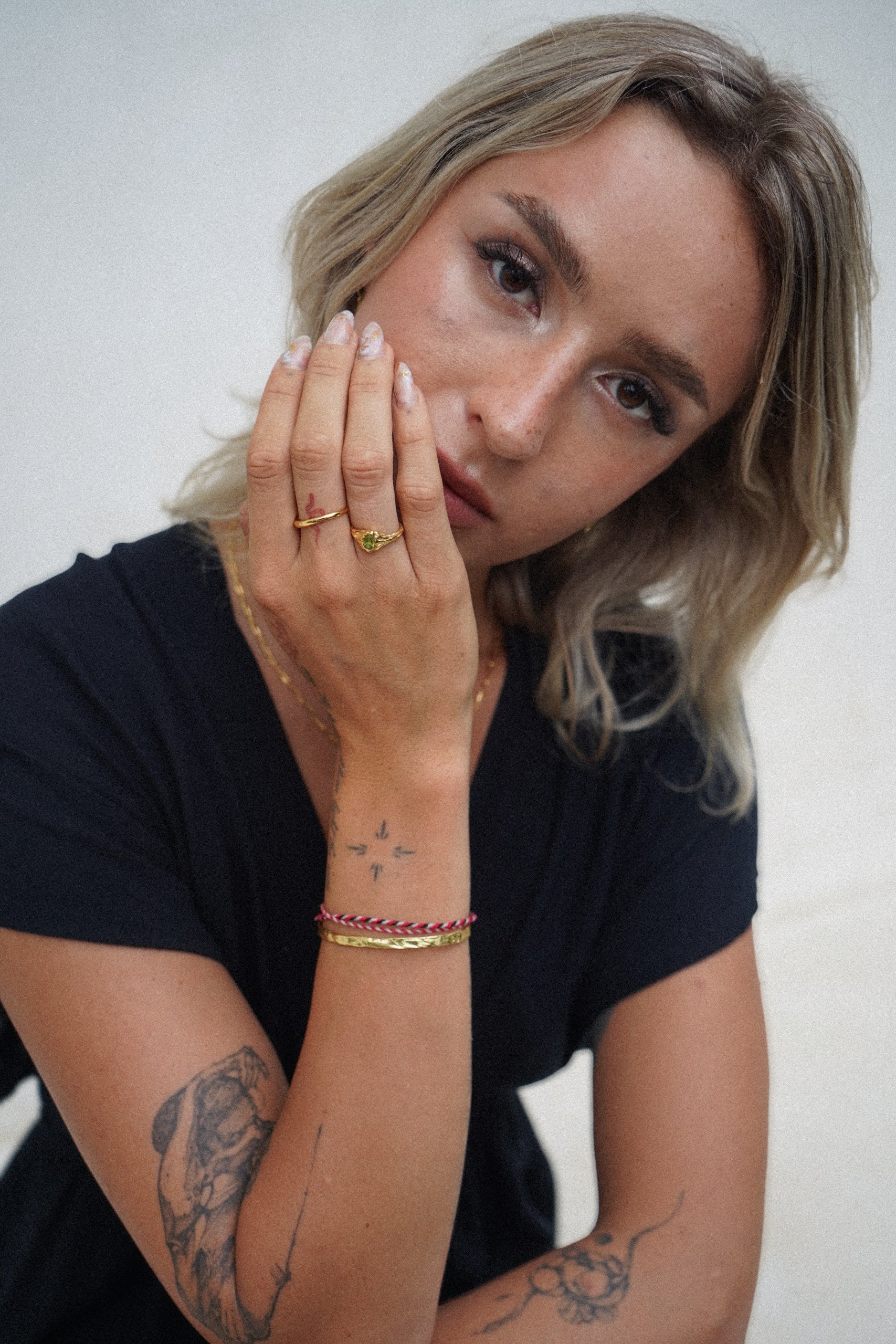 Alexis Ring Light Olive Green MarauxJewellery