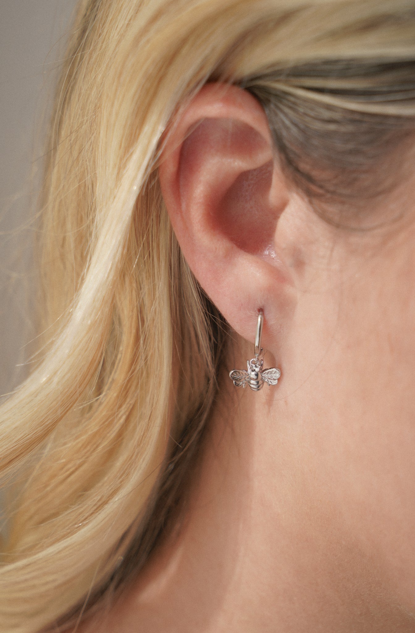Queen Bee Huggie Earrings MarauxJewellery