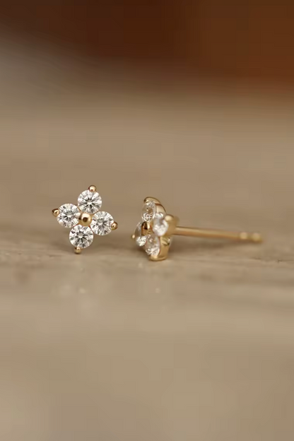 Clover studs MarauxJewellery