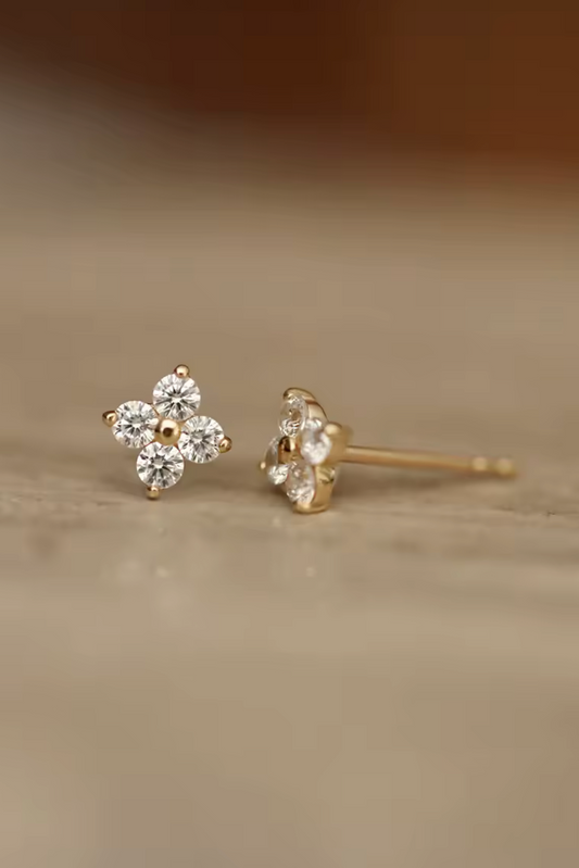 Clover studs MarauxJewellery