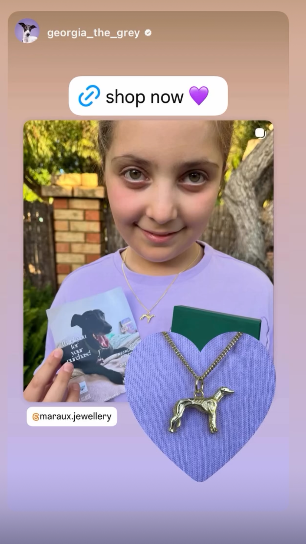 Greyhound Rescue Necklace -  the Snoot Society 🐾 MarauxJewellery