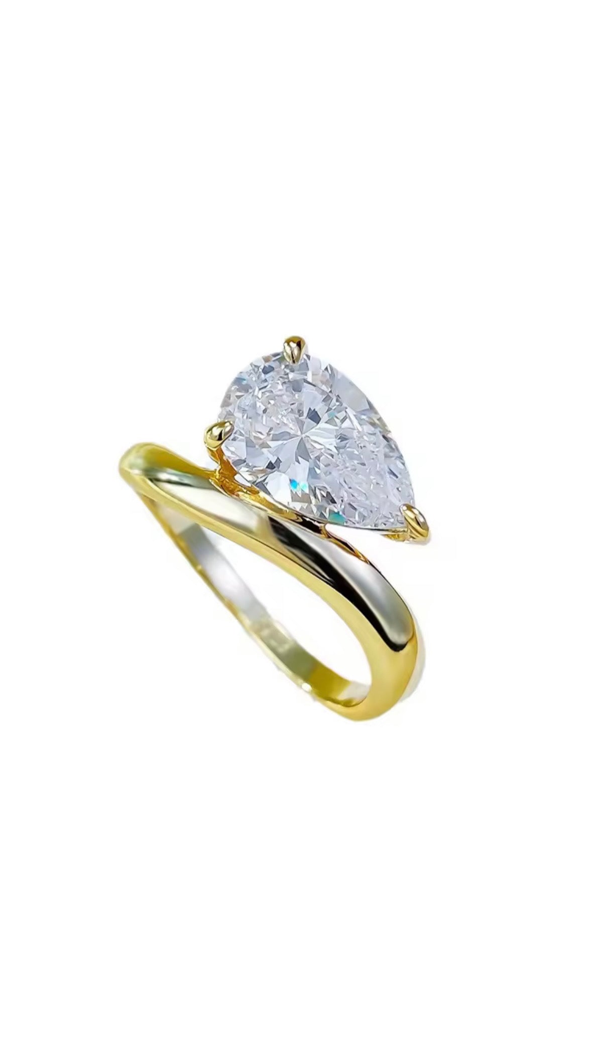 Ayla Pear Cut Ring MarauxJewellery