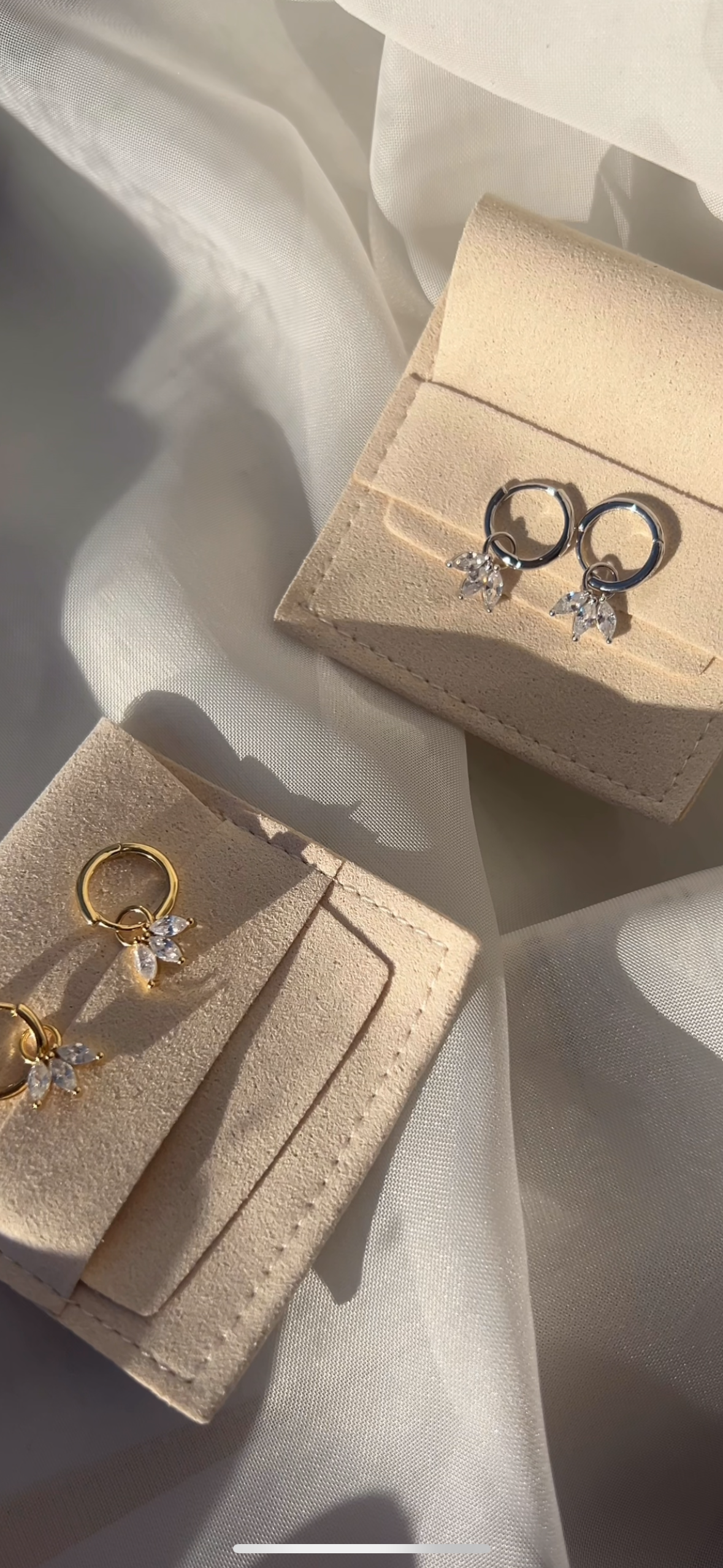 Lotus Huggie Earrings