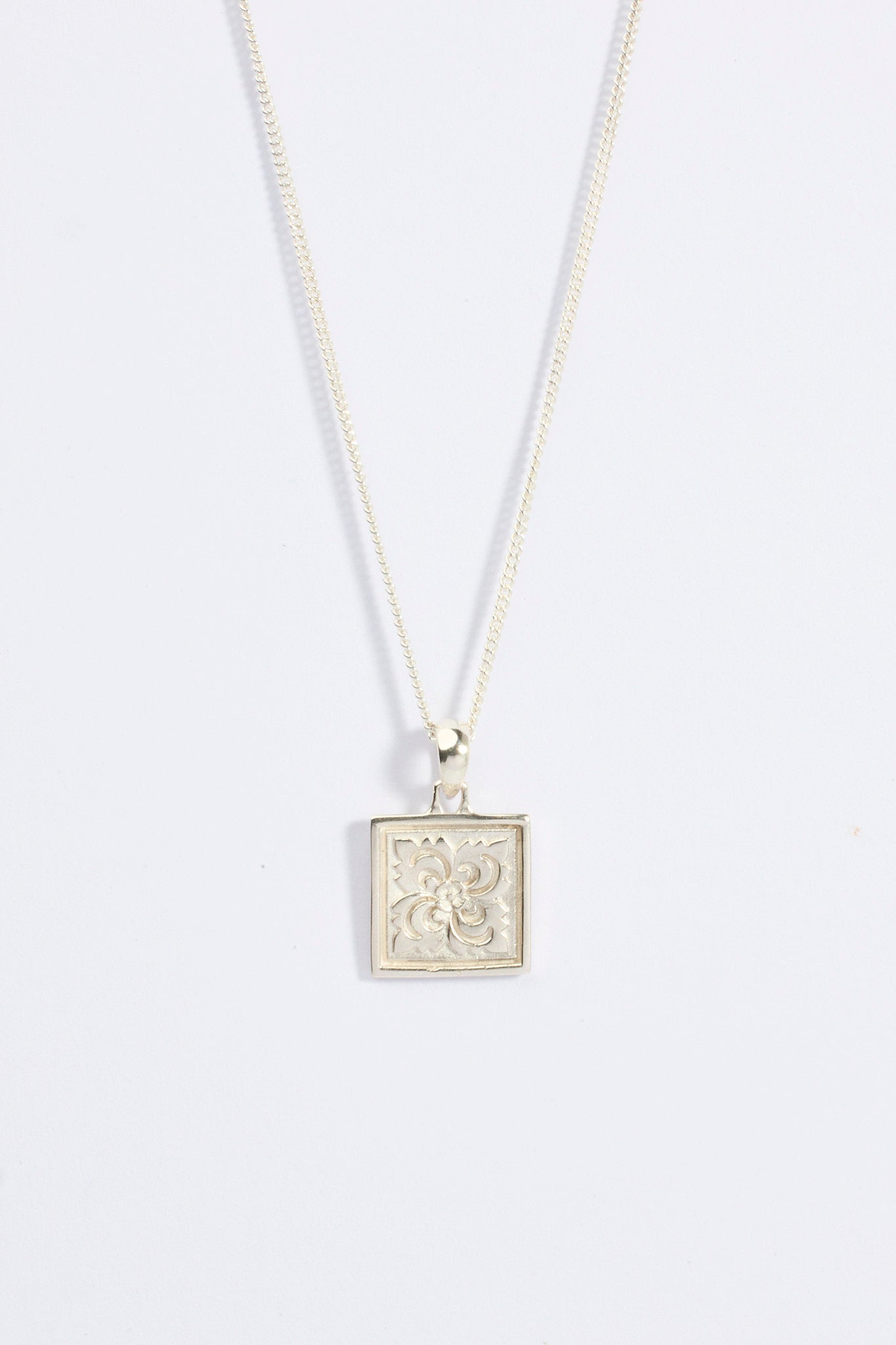 Temple Flower Square Necklace MarauxJewellery