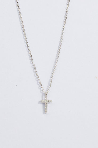 Letter Initial A-Z pendant and chain with Zircons. MarauxJewellery