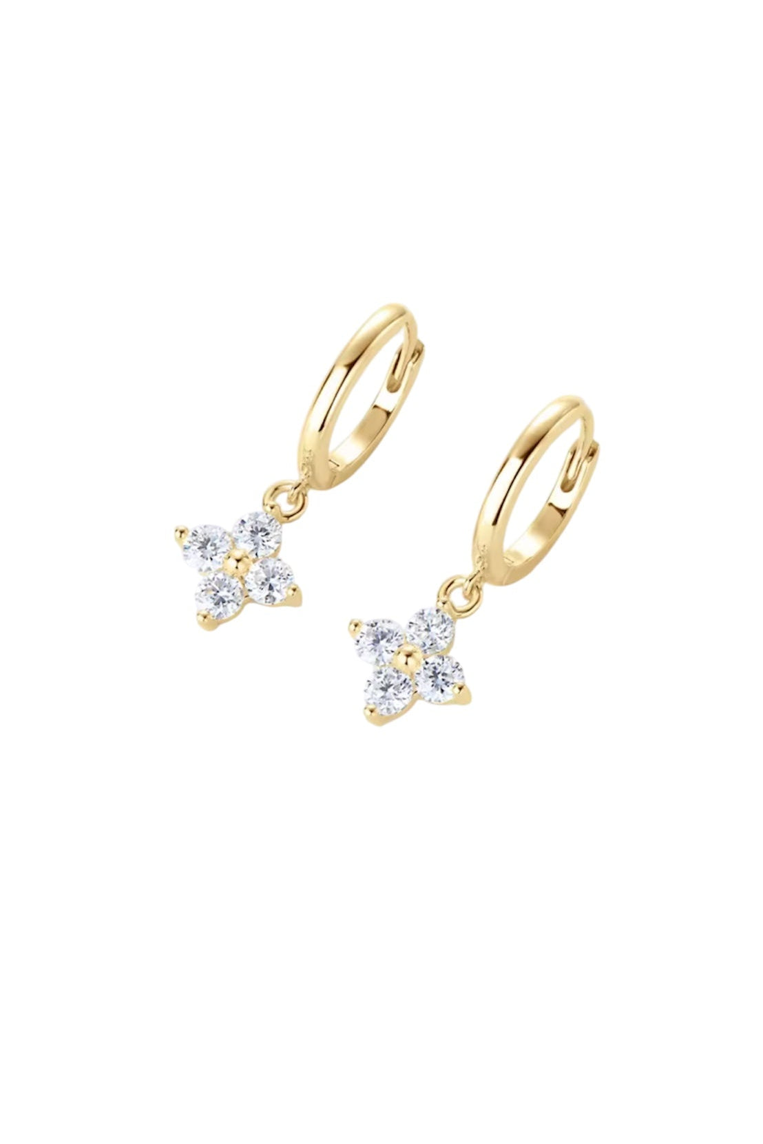 Clover Huggie Earrings MarauxJewellery