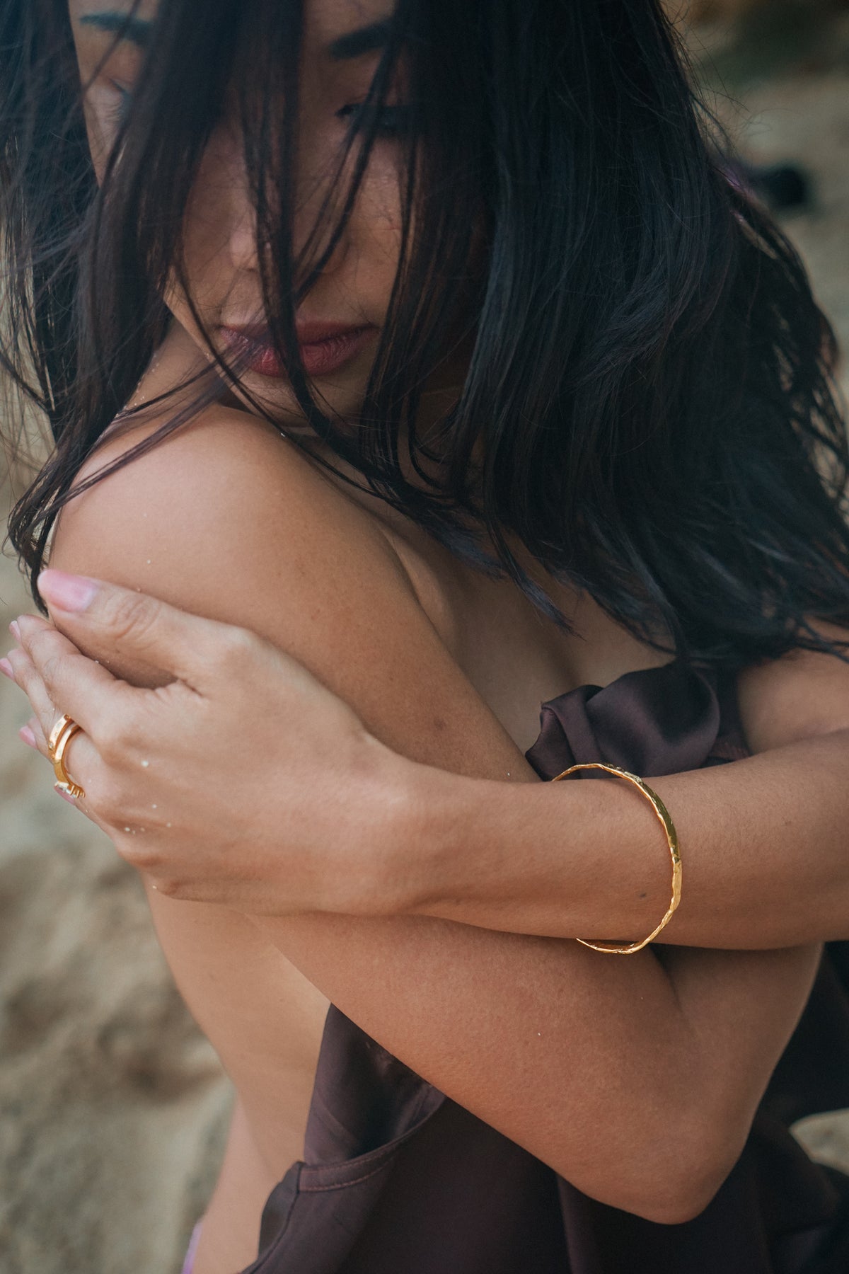 Olivia Hammered Cuff Bracelet