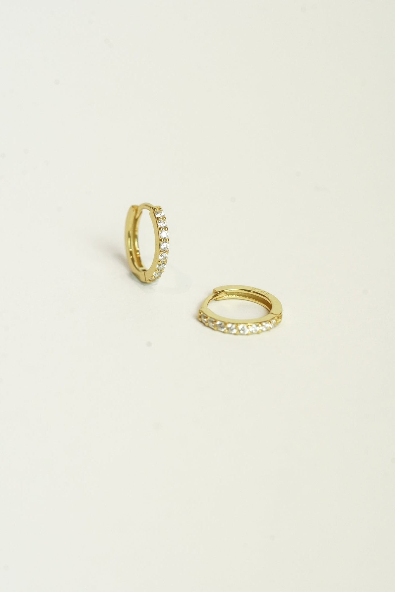 Lara Minimal Huggies Earrings MarauxJewellery