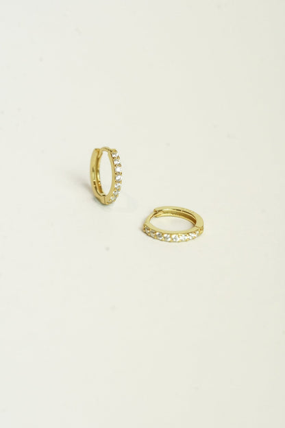 Zircon Huggies Earrings