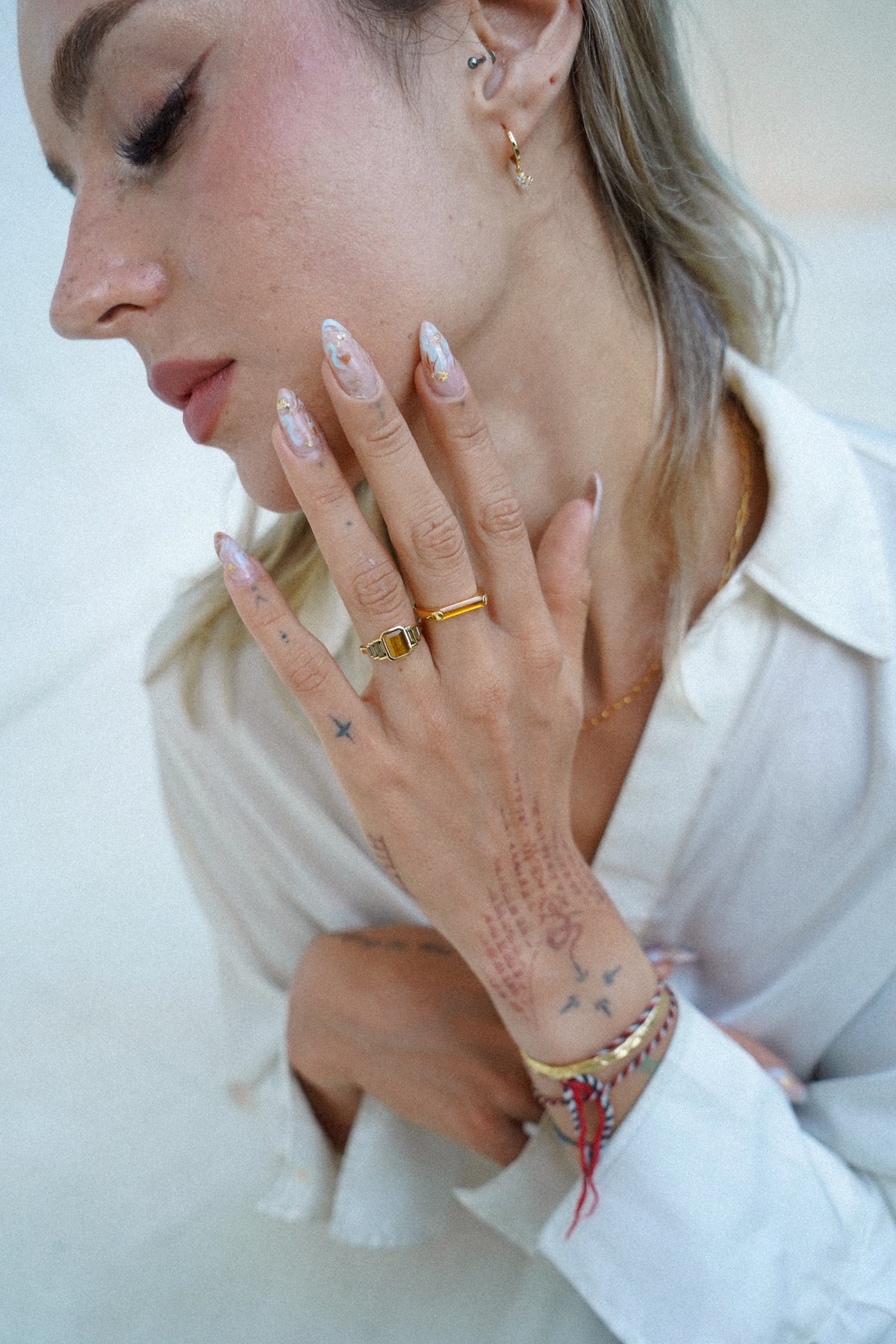 Tiger Lily Art Deco Inspired Ring