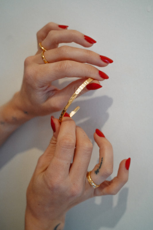 Olivia Hammered Cuff Bracelet