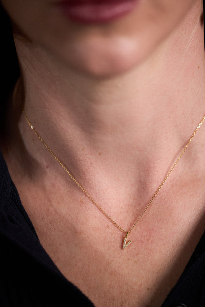 Letter A-Z pendant and chain