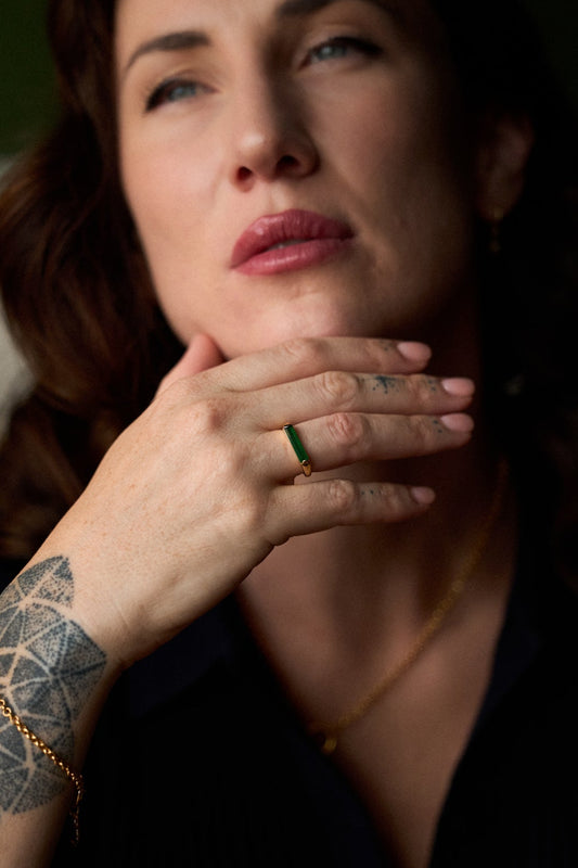 Maraux Classic Soho Deep Green Ring