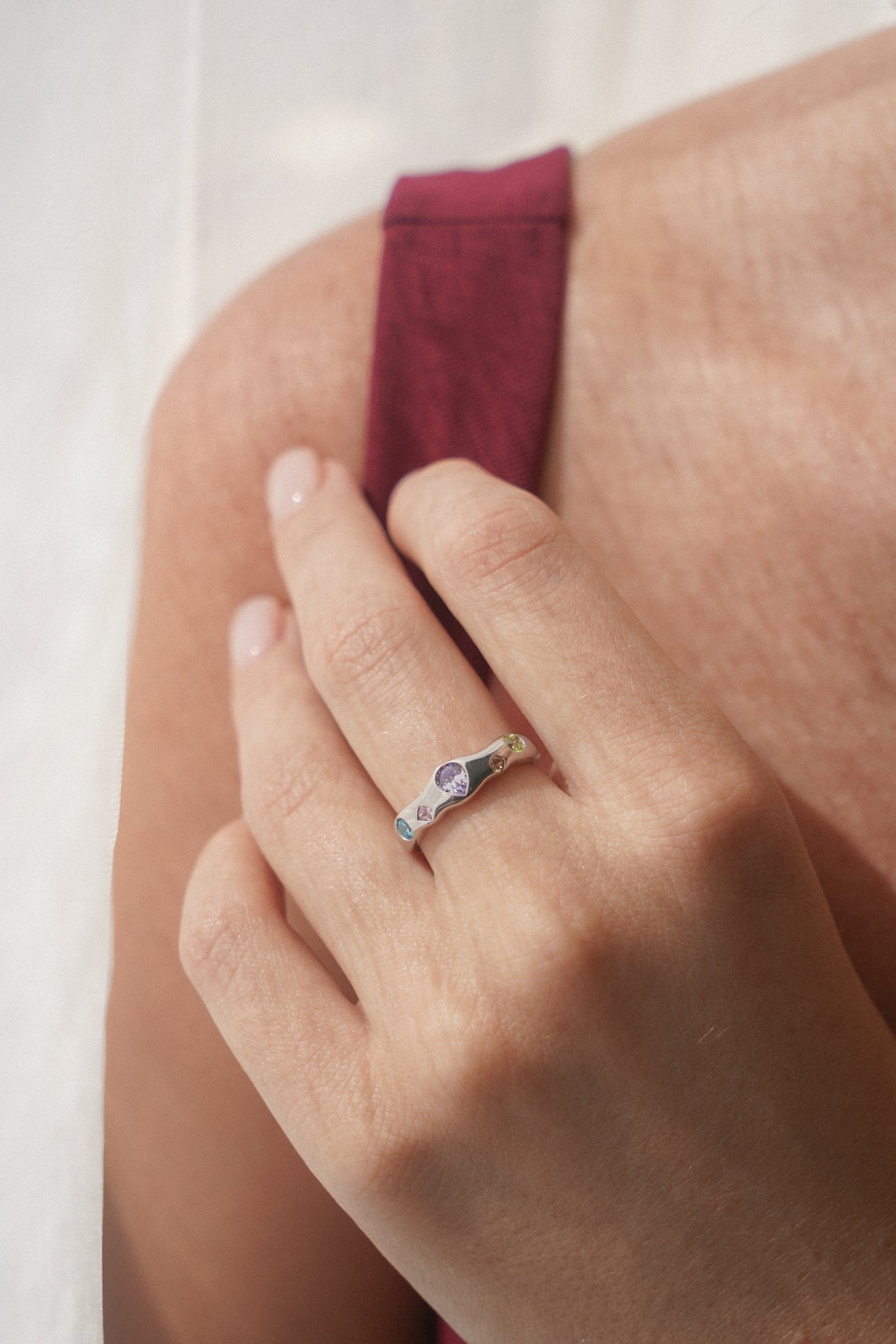 Jessica Pebble Ring. MarauxJewellery